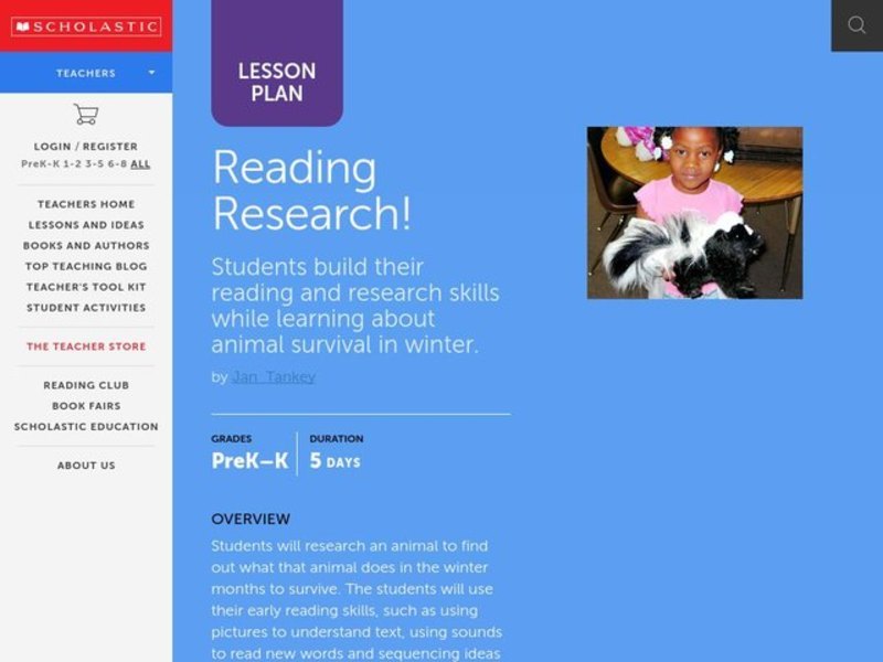 Reading Research! Lesson Plan