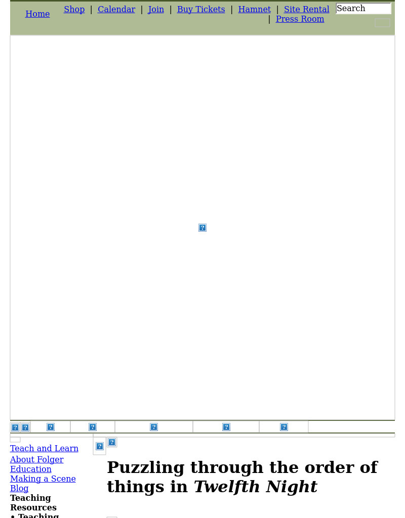 Reading Shakespeare Lesson Plan