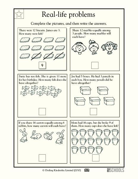 Real-Life Problems Worksheet