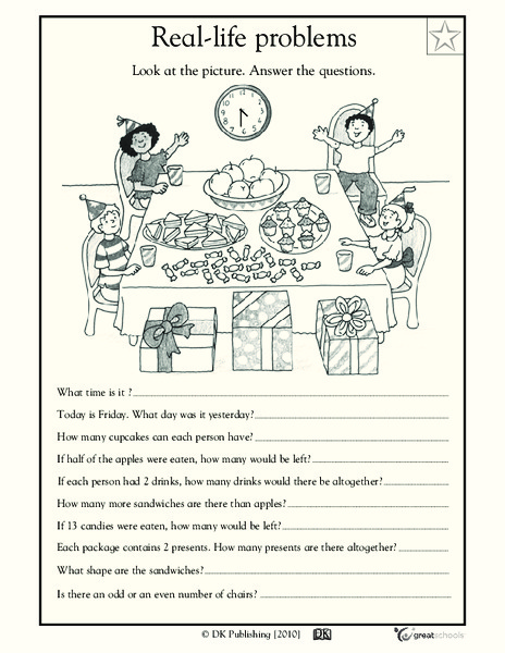 Real-Life Problems Worksheet