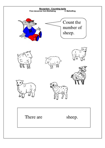Reception: Counting Balls Worksheet