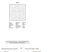 Recess Worksheet