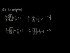 Reciprocals Instructional Video