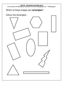 Recognize Rectangles Worksheet