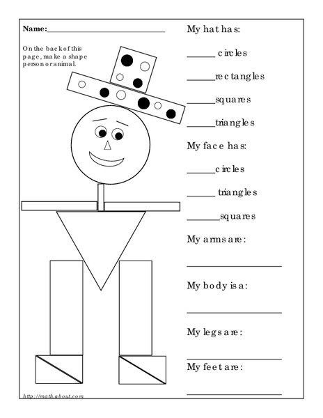 Recognizing Shapes Worksheet