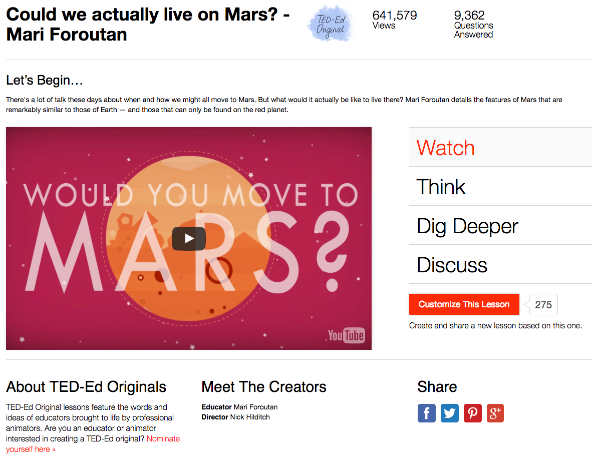 Could We Actually Live on Mars? Instructional Video