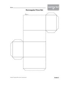 Rectangular Prism Net Worksheet