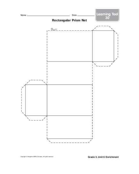 Rectangular Prism Net Organizer