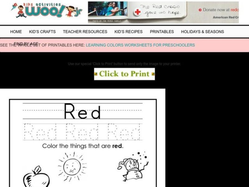 Red Worksheet