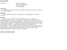 Redox Reactions Lesson Plan