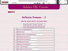 Reflexive Pronouns Interactive