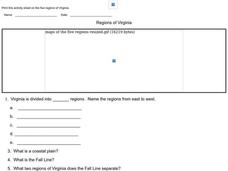 Regions of Virginia Lesson Plan
