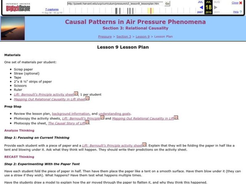 Relational Causality Lesson Plan