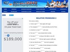 Relative Pronouns Interactive