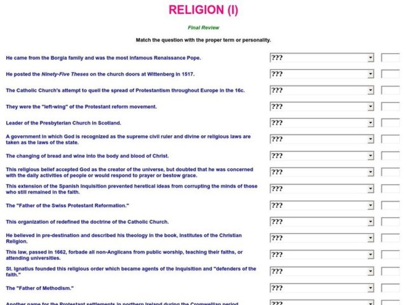 Religion Interactive