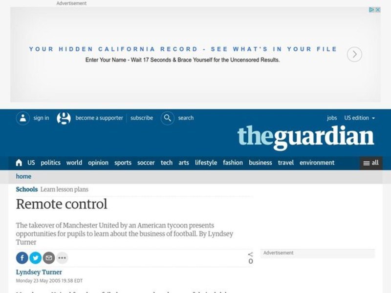 Remote Control Lesson Plan