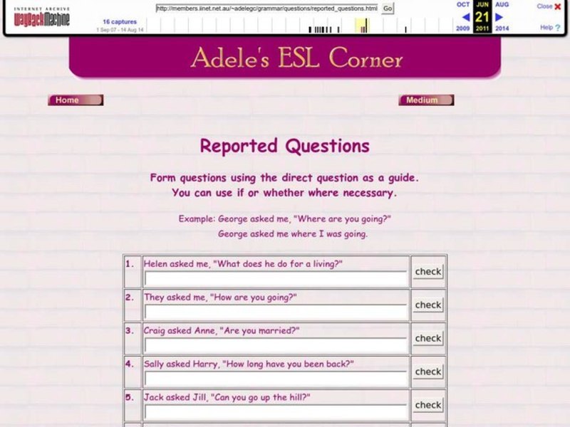 Reported Questions Interactive