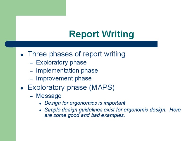 Report Writing PPT