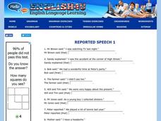 Reported Speech Interactive