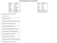 Reported Speech Interactive