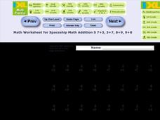 Addition Drills Worksheet
