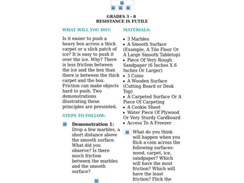 Resistance is Futile Lesson Plan