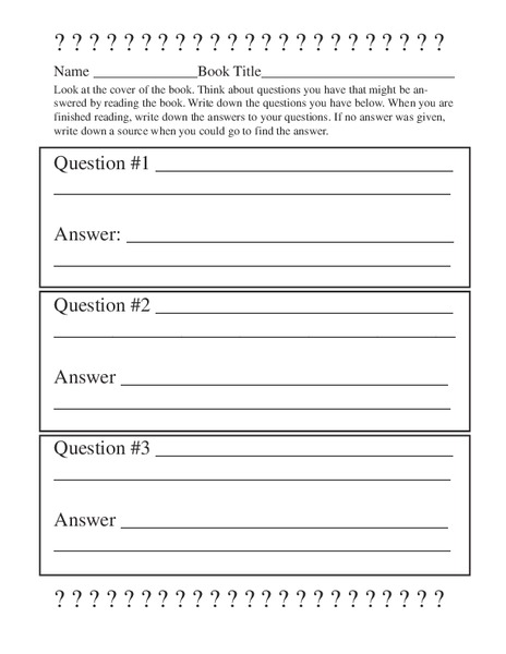 Responding to Literature Activity