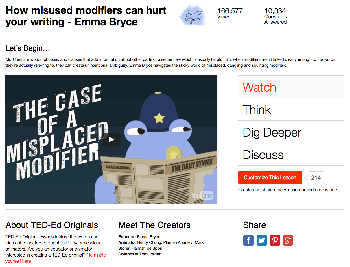 How Misused Modifiers Can Hurt Your Writing Instructional Video