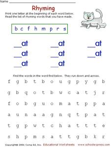 Rhyming Worksheet