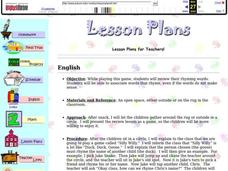Rhyming Words Lesson Plan