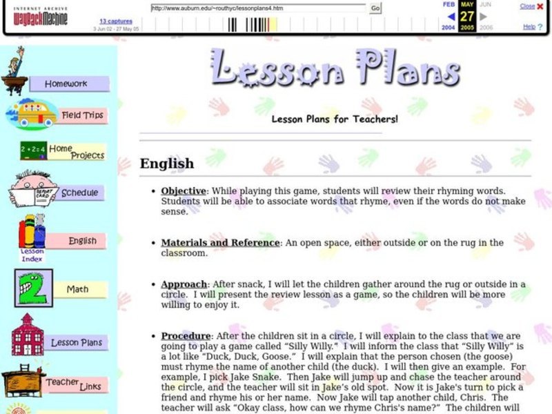 Rhyming Words Lesson Plan