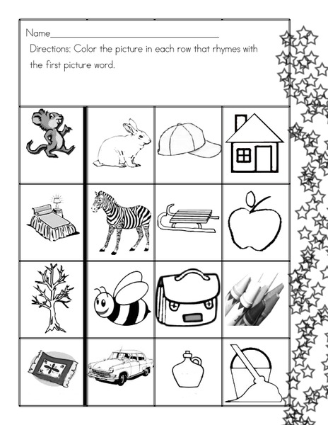 Rhyming Words Worksheet