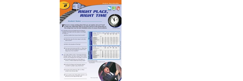 Right Place, Right Time Worksheet