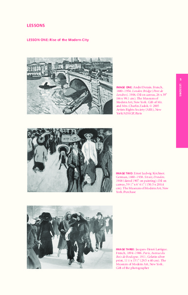 Rise of the Modern City Lesson Plan