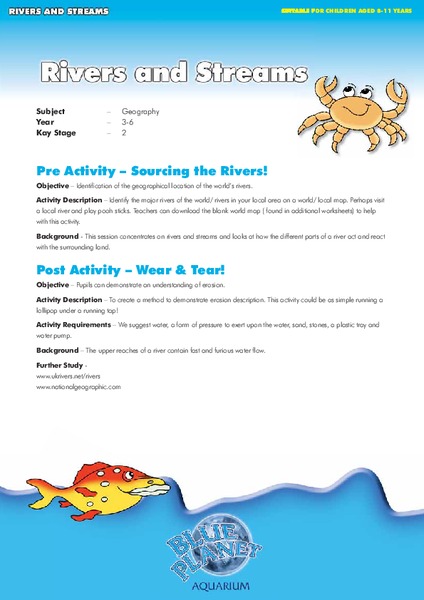 Rivers and Streams Lesson Plan