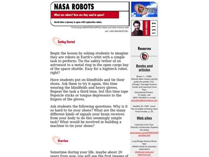 Robots Lesson Plan