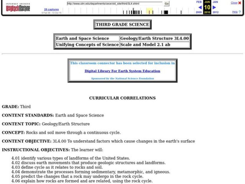 Rock Cycle Lesson Plan