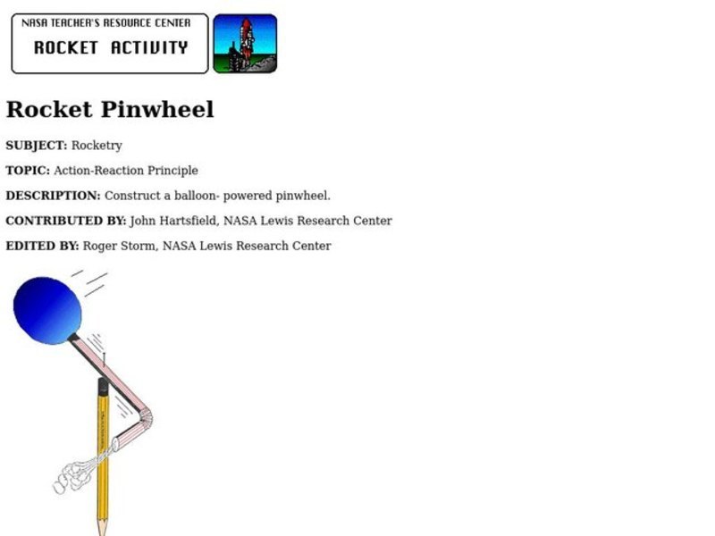 Rocket Pinwheel Lesson Plan