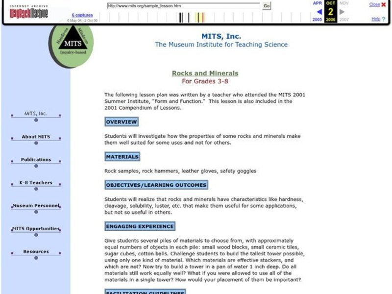 Rocks and Minerals Lesson Plan