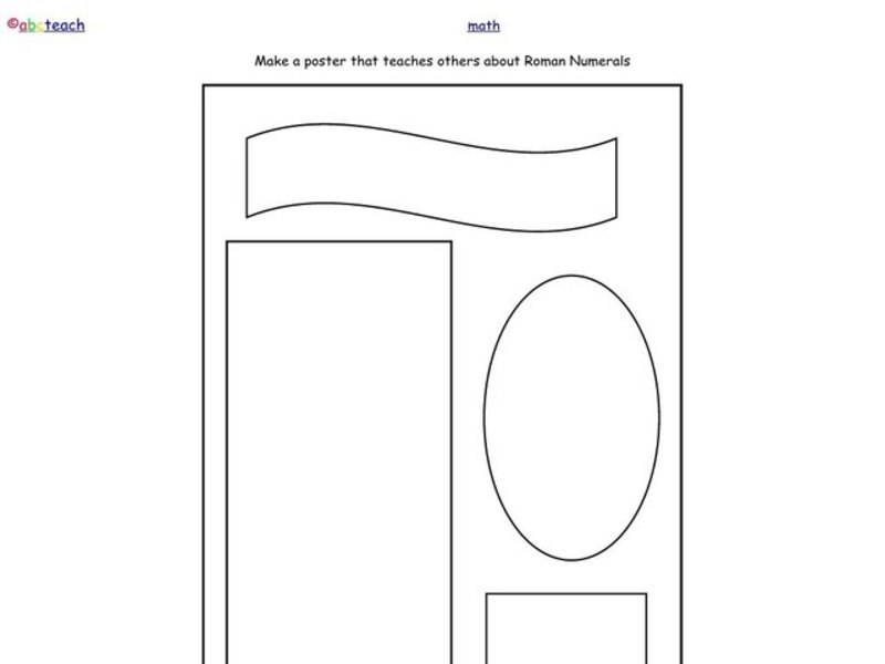 Roman Numerals Worksheet