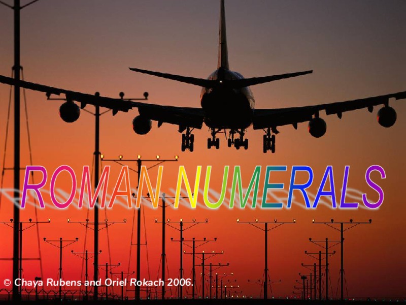 Roman Numerals PPT