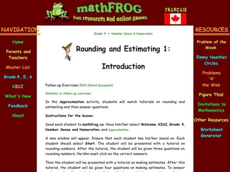 Rounding and Estimating Lesson Plan