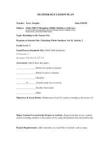 Rounding to the Nearest Ten Lesson Plan