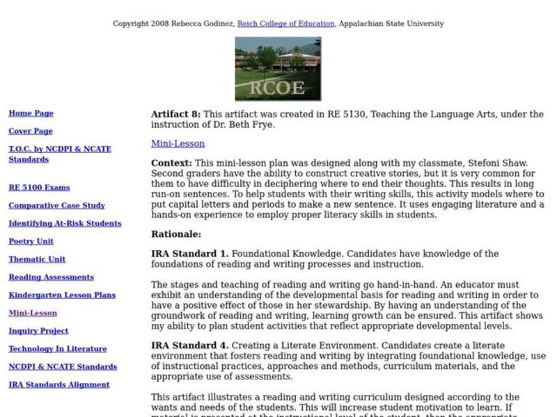 Run-on Sentences Lesson Plan