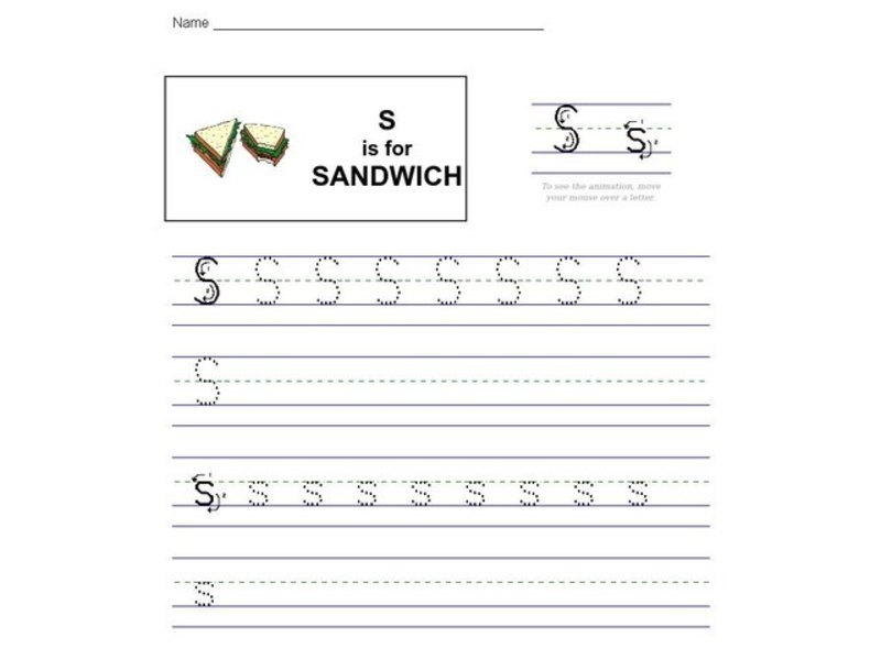 S is for Sandwich: The Letter S Interactive