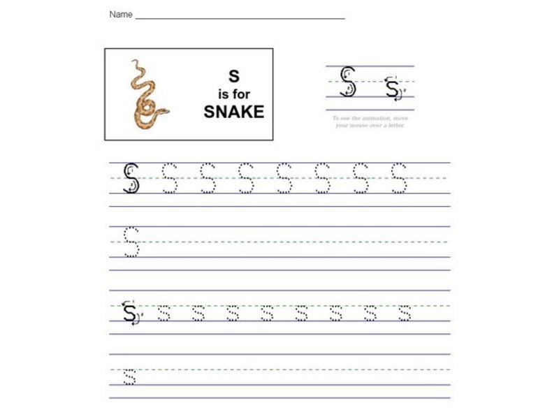 S is for Snake Interactive