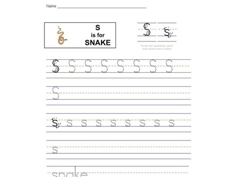 S is for Snake Interactive