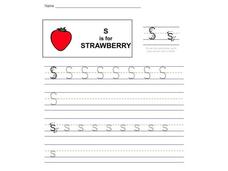 S Is For Strawberry Worksheet