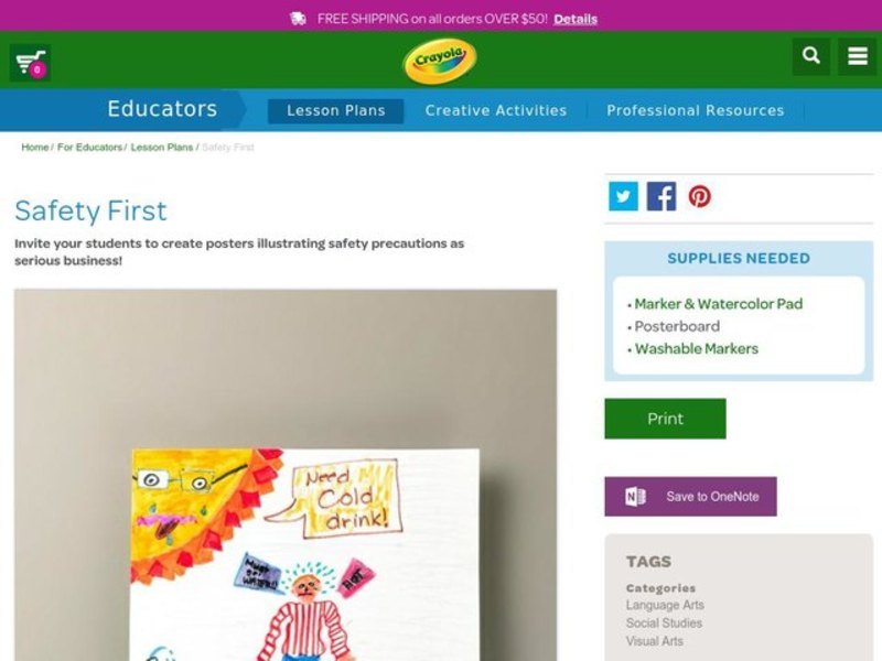 Safety First Lesson Plan