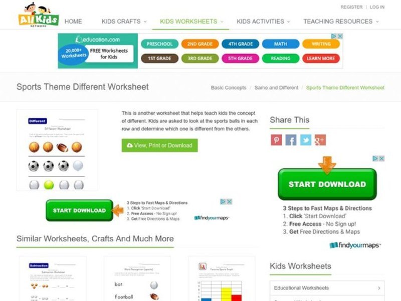 Same Worksheet Worksheet